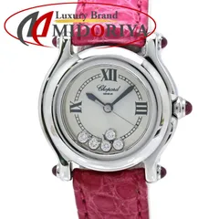 Chopard ショパール ハッピースポーツ ダイヤモンド 27/8245-21【電池交換済】【中古】腕時計 レディース ステンレススチールxアリゲーター /40523のサムネイル