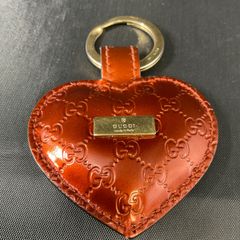 美品 グッチ シマ GG キーホルダー キーリング ボーン シェリーライン