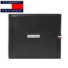 TOMMY HILFIGER トミー・ヒルフィガー 2つ折れ財布 ブラック DEERFIELD 31TL25x012 BK ギフトプレゼント 贈り物 誕生日祝い クリスマスのサムネイル