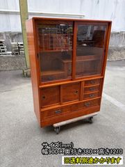 中古】【一部地域送料無料】オカムラ 両開き書庫3段 ※鍵付き VILLAGE 