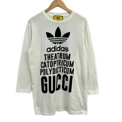 GUCCI(グッチ) 長袖Tシャツ サイズXXS XS メンズ - 721393 XIEXL 白 クルーネック/ロング丈/adidasコラボのサムネイル
