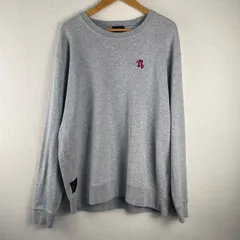 ROTAR ローター スウェット トレーナー 長袖 クルーネック ワンポイント刺繍 裏毛 コットン100% 日本製 ストリート カジュアル グレー NB13のサムネイル