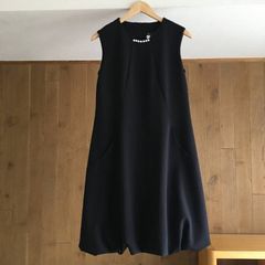 美品 ルネ Rene basic ワンピース ひざ丈 ノースリーブ パール