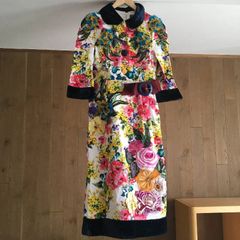 極美品 DOLCE & GABBANA ドルチェ＆ガッバーナ コレクションライン 花