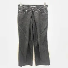 【中古】JOHN LAWRENCE SULLIVAN RIGID DENIM WIDE PANTS サイズ48 ▲裾切りっぱなし、ダメージ ジョンローレンスサリバン[92]のサムネイル