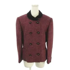 ハーディエイミス HARDY AMIES BOUTIQUE ジャケット 上着 11 紫 パープル ピンク ダブルブレスト 長袖 襟付き /AO2 ■ECB006のサムネイル
