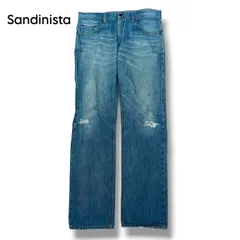 【Sandinista】ヴィンテージ加工　ストレートデニムパンツのサムネイル