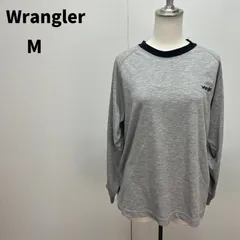 Wrangler ロンT M グレー 灰色 ユニセックス ゆるだぼ ストリート 良品【m245】のサムネイル