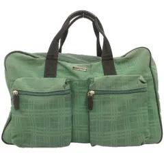 バーバリーゴルフ BURBERRY GOLF ゴルフ ハンドバッグ ボストン 緑 グリーン チェック柄 ロゴ 旅行用 トラベル /SD ■GY18のサムネイル