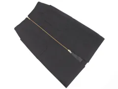 d'un a dix アナディス ウール混 ジップアップ タイト スカート size38/黒 ■■ レディースのサムネイル