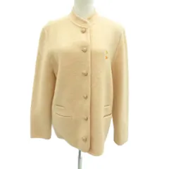 マドモアゼルノンノン mademoiselle NON NON ジャケット 上着 ミドル丈 ウール L オレンジ /HO23 ■GY99のサムネイル