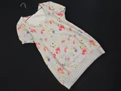 POU DOU DOU プードゥドゥ 花柄 チュニック ワンピース sizeM/グレーxピンクx紫 ■◆ レディースのサムネイル