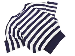 新品 NATURAL BEAUTY BASIC ナチュラルビューティーベーシック ボーダー ドルマン サマー ニット セーター sizeM/白ｘ紺 ■◆ レディースのサムネイル