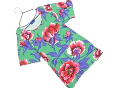 KENZO ケンゾー 総柄 カットソー sizeM/緑 ■◆ レディースのサムネイル