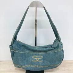 デニム ショルダーバッグ/ハンドバッグ ブルー インディゴ ステッチ 刺繍 ロペ レディース[OB04128]のサムネイル