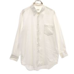 レア 90s〜 FLAX ホワイト 織ストライプ 長袖シャツ L リトアニア製 レア 90s〜 FLAX ホワイト 織ストライプ 長袖シャツ L リトアニア製