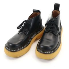 BOTTEGAVENETA ボッテガヴェネタ レザーシューズ 37 ブラック 収納袋付き レディース 古着