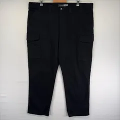 古着 カーハート Carhartt ダック パンツ カーゴ ワンポイントロゴ 大きいサイズ ジッパーフライ W44 L32  ブラック系 メンズのサムネイル