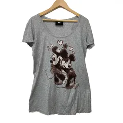 D&G(ディーアンドジー) 半袖Tシャツ サイズ38 S レディース美品  グレー×ダークブラウン×マルチ DISNEYコラボ/ミッキー/ミニー/ハートのサムネイル