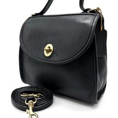 rare vintage old coach Crosby bag navy - メルカリ