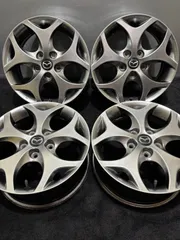 ★マツダ ビアンテ 純正 16インチ 6.5J +50 114.3 5H アルミホイール 4本 アクセラ CX-30 ガンメタ (2-M724)のサムネイル