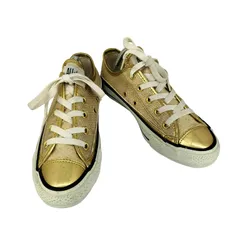 コンバースオールスター CONVERSE ALLSTAR メタリック ゴールド ローカットスニーカー レディース JPN：23 のサムネイル