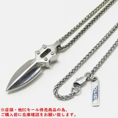 ※併売商品※◆中古◆POLICE【ポリス】ダガーモチーフネックレス ステンレススチール シルバーカラー アクセサリー メンズ　M1932のサムネイル