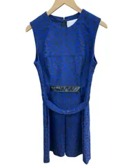 3.1 Phillip Lim/フィリップリム/ヒョウ柄/ノースリーブワンピース/ネイビー/サイズ2/レディース/FG0230のサムネイル
