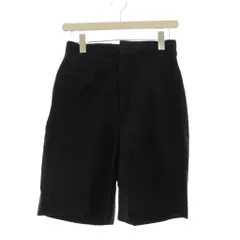 スティーブンアラン Steven Alan ショートパンツ 麻 リネン S 黒 無地 膝上丈 /JPのサムネイル