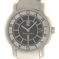 BVLGARI　ブルガリ　ソロテンポ　ステンレススチール　ブラック/シルバー　ST29S　レディース【中古】430のサムネイル