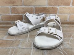 LOUIS VUITTON パナマライン サンダル ホワイト×グリーン サイズ8