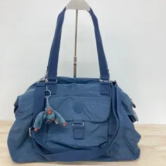 KIPLING/キプリング 2WAY ショルダーバッグ/ボストンバッグ ブルー系 モンキーチャーム付[OL00434]のサムネイル