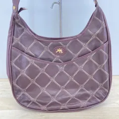 美品 ROBERTA DI CAMERINO ロベルタディカメリーノ ショルダーバッグ ボルドー/パープル ロープ柄 ワンショルダーバッグ[ON00843]のサムネイル