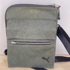 PUMA プーマ ショルダーバッグ/サコッシュ カーキ系 ロゴ入り 斜め掛けバッグ メンズ/レディース[ON00848]のサムネイル