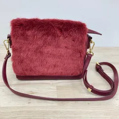 HITCH HIKE MARKET/ヒッチハイクマーケット ファー ショルダーバッグ ボルドー/ワインレッド レディース[OL00452]のサムネイル