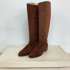 イヴサンローラン/YVES SAINT LAURENT ロングブーツ 36 1/2(23.5cm相当) ブラウン スエード DNSS HE29 BL8 箱付[OL00473]のサムネイル