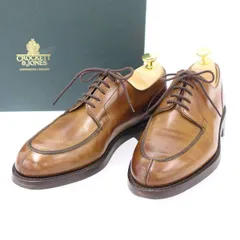 CROCKETT&JONES クロケット＆ジョーンズ ASTON アストン Uチップレザーシューズ 20301A-B02R2 ブラウン 5 1/2のサムネイル