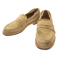 GOLDEN GOOSE ゴールデン グース LOAFFER WITH SPUR ダメージ加工スウェードレザーローファー  ベージュ 43のサムネイル