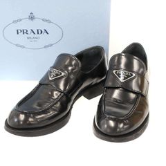 PRADA 24AW 三角ロゴ パテントレザー 25cm 2DB223 - メルカリ