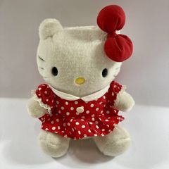 ハローキティ ぬいぐるみ エプロンドレスS 2002年レトロ サンリオ 希少
