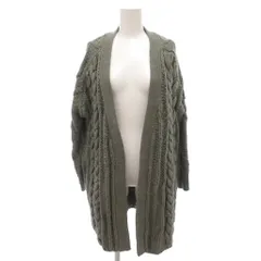 ユニフ UNIF カーディガン ニット ケーブル ボタンレス XS グレー /NL ■GY59のサムネイル