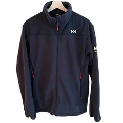 ヘリーハンセン HELLY HANSEN ジャケット 上着 POLARTEC フリース ジップアップ 切替 ロゴ 刺繍 XL 紺 ネイビー /EH■ECF005のサムネイル