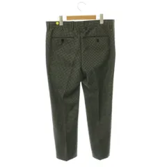 アニエスベーオム Agnes b. homme スラックスパンツ ブロックチェック ジッパーフライ ウール 40 グレー ブラック /DO ■OSのサムネイル