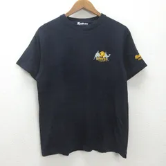 g■リアルボイス/RealVoice ロゴプリント Tシャツ/コットン【M】紺/men's/56【中古】■のサムネイル