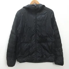 g■ユニクロ/UNIQLO ウルトラライトダウンシームレスパーカ/311-400506【L】黒/men's/K55【中古】■のサムネイル