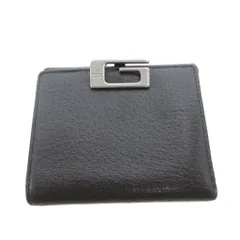 グッチ GUCCI 二つ折り財布 ウォレット 小銭入れあり レザー Gロゴ 黒 ブラック /FF ■GY18のサムネイル