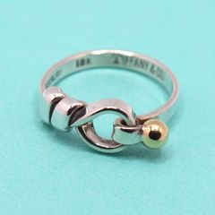 極美品✨ ティファニー リング ノット コンビ AG925 AU750 #11 - メルカリ