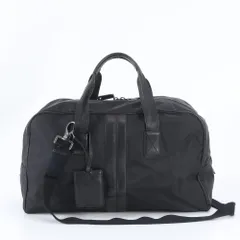 美品 トッズ レザー ナイロン 2WAY ボストン バッグ 斜め掛け 出張 旅行 トート ショルダー ブラック 黒 A4 メンズ WUM EI18-3【中古】のサムネイル