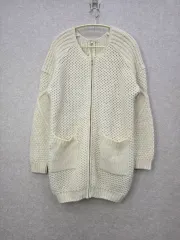 マージュ ジップアップ ニット ロング カーディガン MAJEのサムネイル