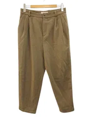 フランクリーダー FRANK LEDER ウール タックスラックス 厚手 タックパンツ ブラウン系 テーパード ボトムスのサムネイル